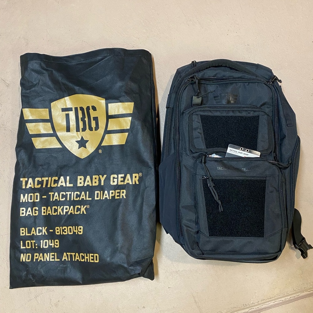 Black diaper bag